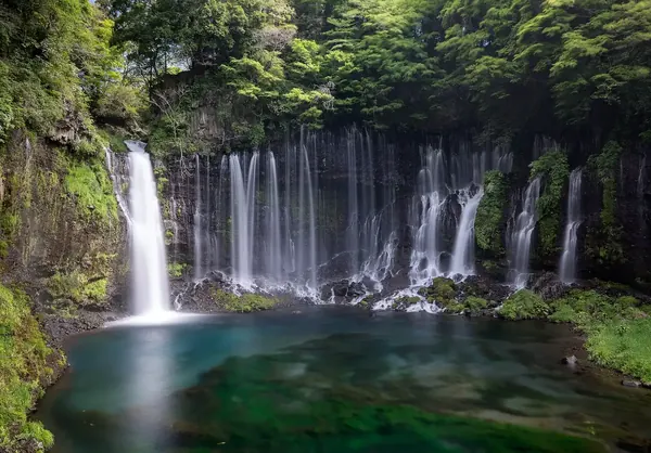 The main cascade and plunge pool at Shiraito