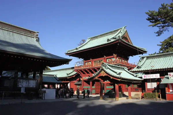 The Romon gate and stage in the main courtyard